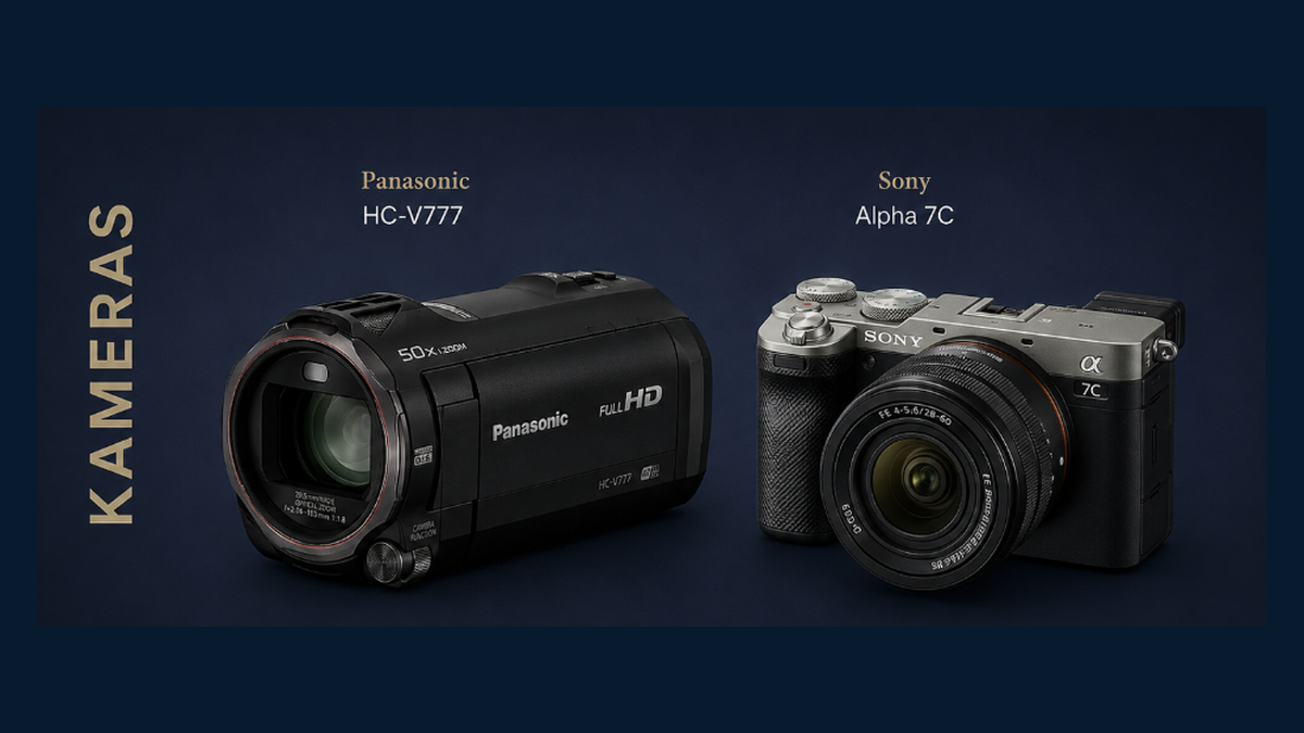 Kameras – Panasonic HC-V777 und Sony Alpha 7C
