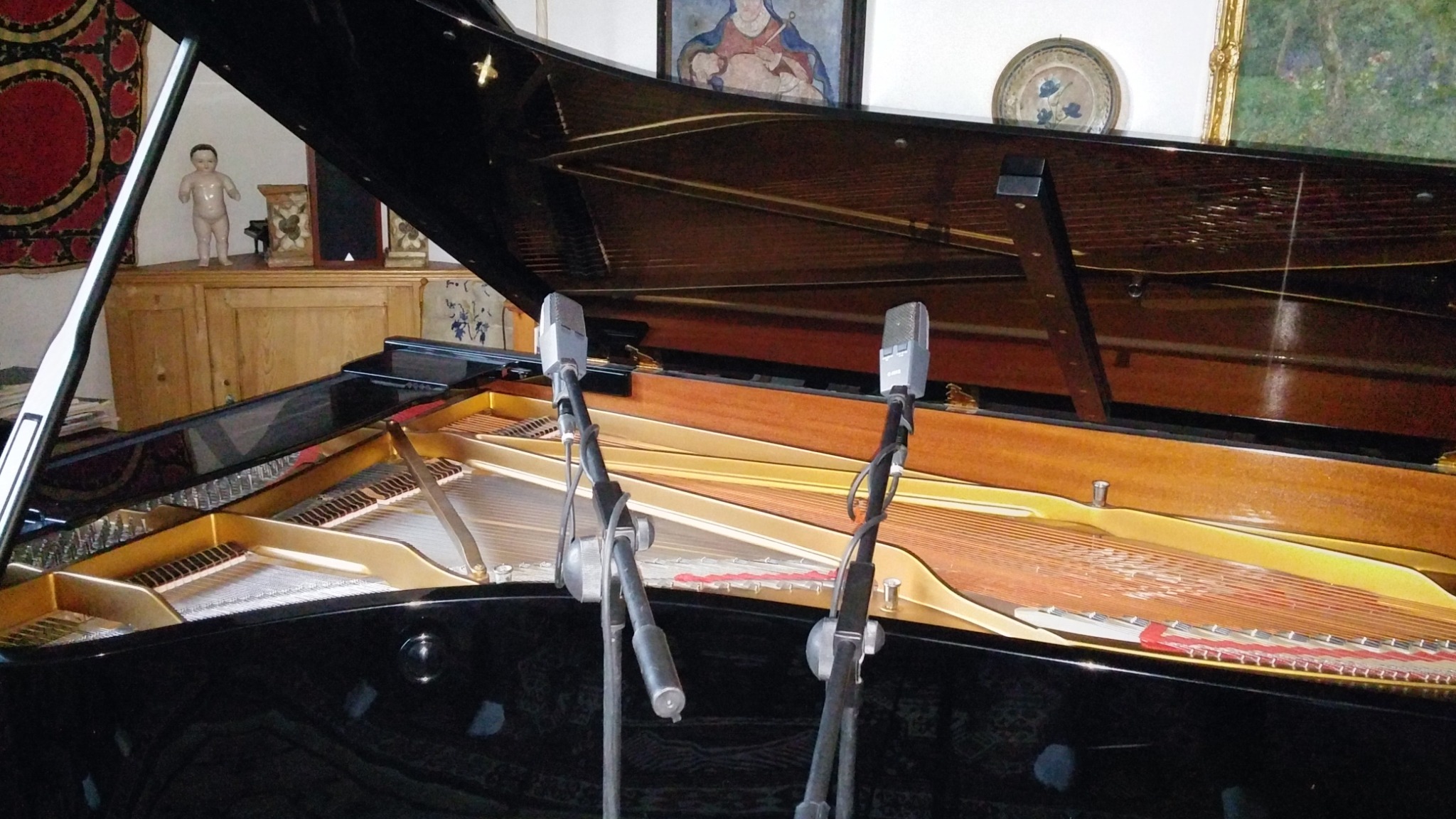 Steinway D-274 – Mikrofonierung bei einer Aufnahme